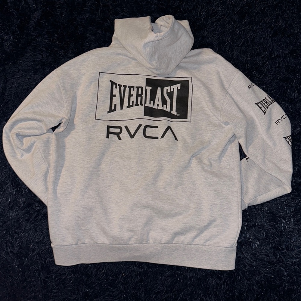 RVCA X EVERLAST Grey Hoodie (Medium)